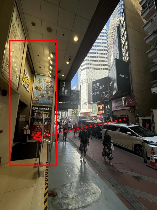 Route photo: Find the lift entrance