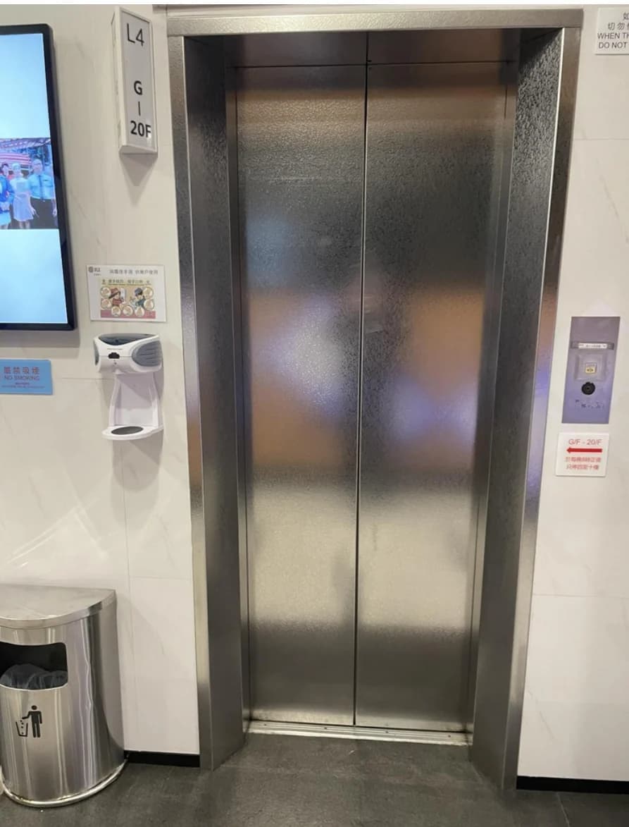 Route photo: Take the lift to the second floor